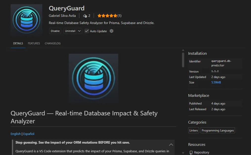 QueryGuard - VS Code Extension