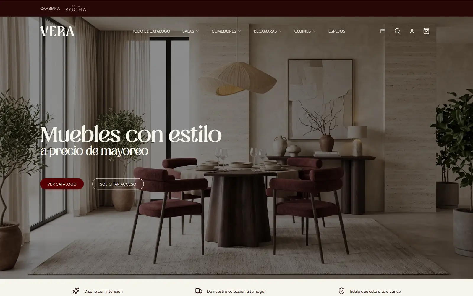 Captura de De La Rocha + Vera Home 4