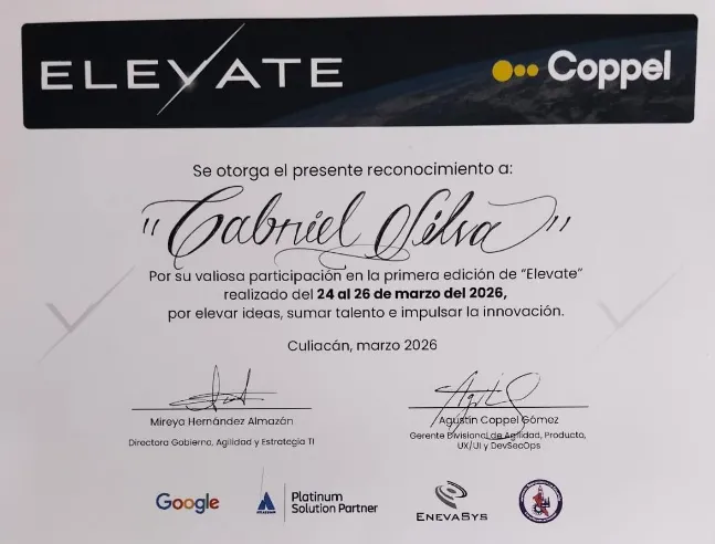 Reconocimiento Hackathon Elevate